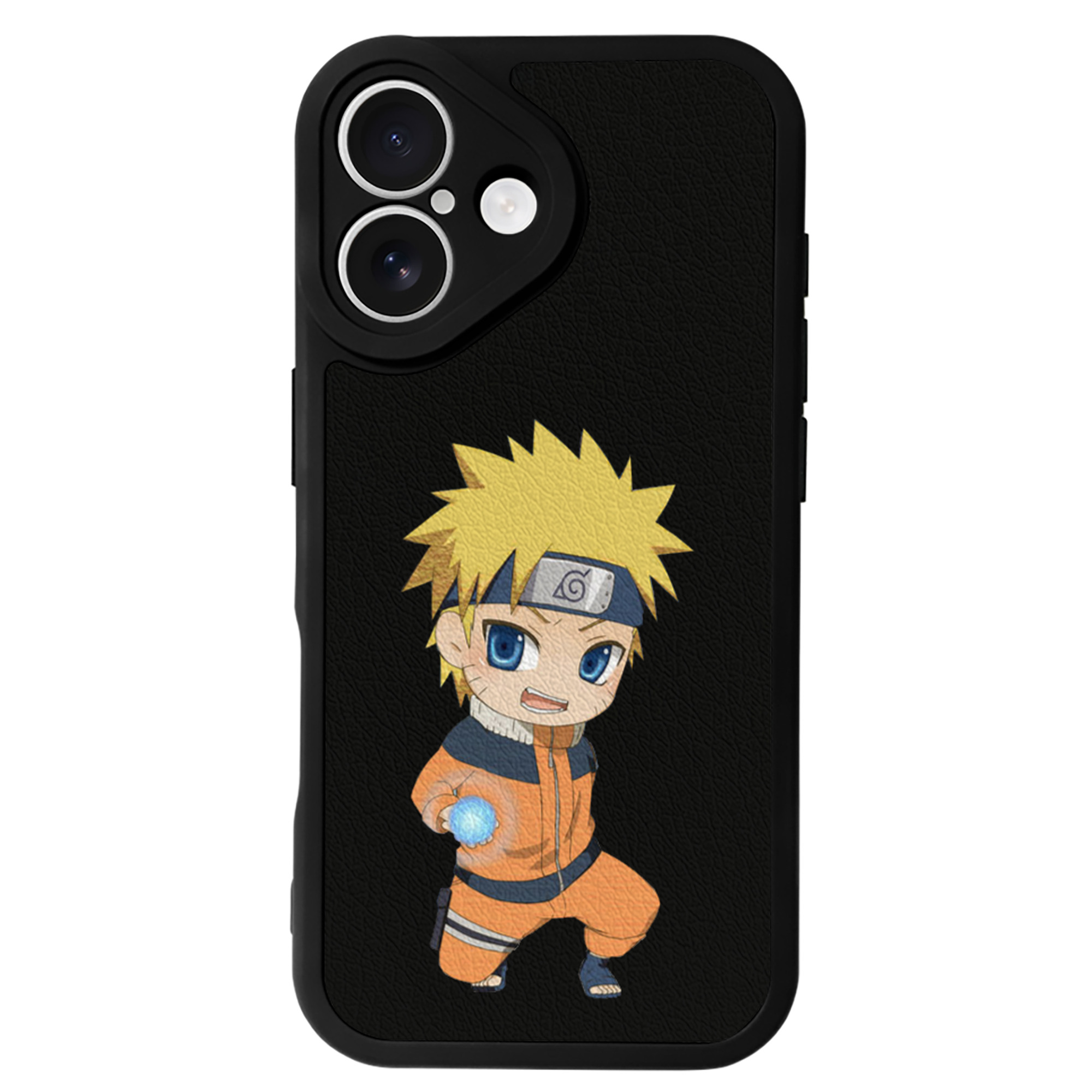 （画像用） NARUTO -ナルト- うずまき ナルト Uzumaki Naruto 【iPhone 16シリーズ対応】シリコンスマホケース（レザー調） 材質：シリコン